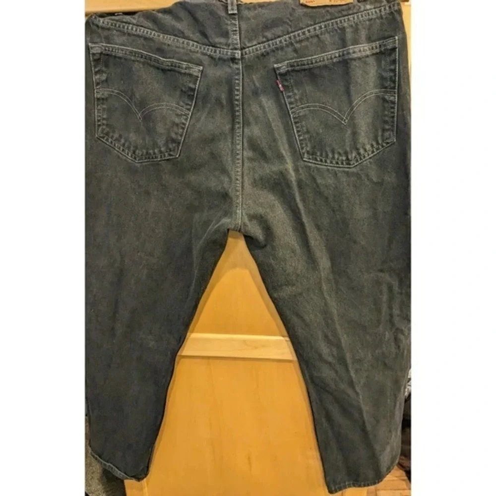 Levi's 505 Jeans 42X30‎ (actual 40x28) Black zipper Fly Denim Jeans